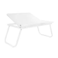 QUVIO Bedtafel Met Bekerhouder - Wit 8 QUVIO Bedtafel Met Bekerhouder - Wit -Woonmeubelwinkel 1000074697 0102