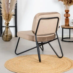 Velvet Fauteuil Jasmijn Taupe - Stof - Taupe 8 Velvet Fauteuil Jasmijn Taupe - Stof - Taupe -Woonmeubelwinkel 1000074966 0102