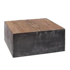 Salontafel Roger 80x80cm - Hout - Multikleur