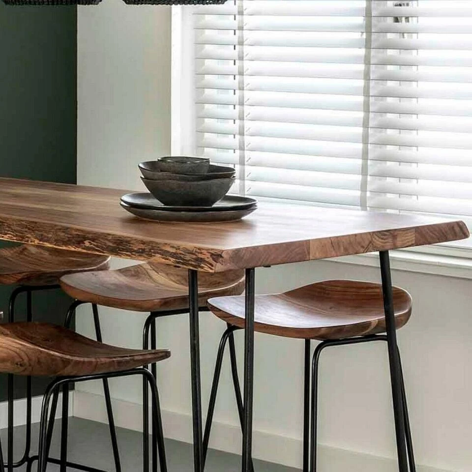 Emiel Boomstam Bartafel - Hout - Bruin 5 Emiel Boomstam Bartafel - Hout - Bruin - Afbeelding 3