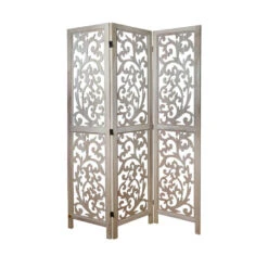 LW Collection Kamerscherm 3 Panelen Bruin 170X120CM - Paravent - Scheidingswand