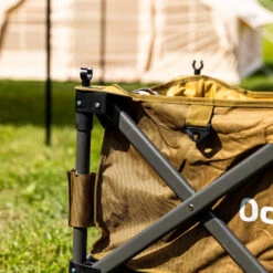 Inklapbare Trolley Bolderkar Bruin 90x50x55 Cm - 90x50x55 Cm - Aluminium - Bruin -Woonmeubelwinkel 1000078225 0103