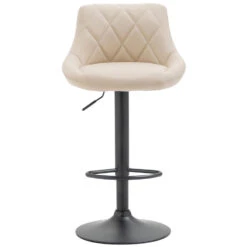 CLP Barkruk Lazio Zwart Frame Kunstleer Crème 8 CLP Barkruk Lazio Zwart Frame Kunstleer Crème -Woonmeubelwinkel 1000080815 0102