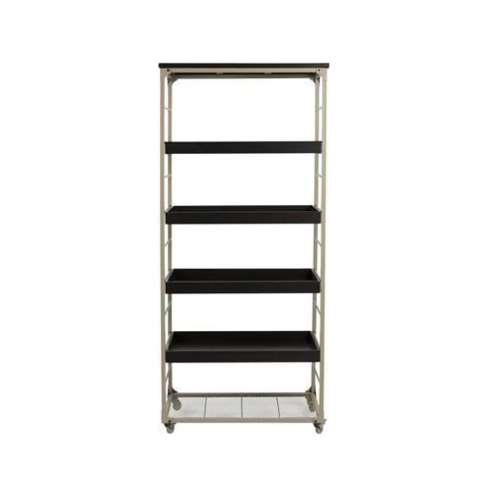 Giga Meubel Wandkast Bruin - 4 Planken - Metaal - Kast Botan 3 Giga Meubel Wandkast Bruin - 4 Planken - Metaal - Kast Botan