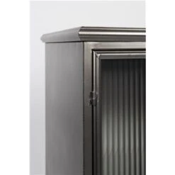 Giga Meubel Vitrinekast Zwart - 4 Planken - Metaal - Kast Jiro -Woonmeubelwinkel 1000080888 0103