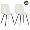 Set Van 2 Brasilia Eetkamerstoelen Bouclé Ivoor - 2x Kuipstoel Bouclé Wit 2 Set Van 2 Brasilia Eetkamerstoelen Bouclé Ivoor - 2x Kuipstoel Bouclé Wit -Woonmeubelwinkel 1000081106