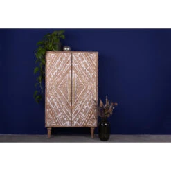 Rootsmann Opbergkast Wit - Hout Ibiza Stijl - Hout 9 Rootsmann Opbergkast Wit - Hout Ibiza Stijl - Hout -Woonmeubelwinkel 1000081209 0103