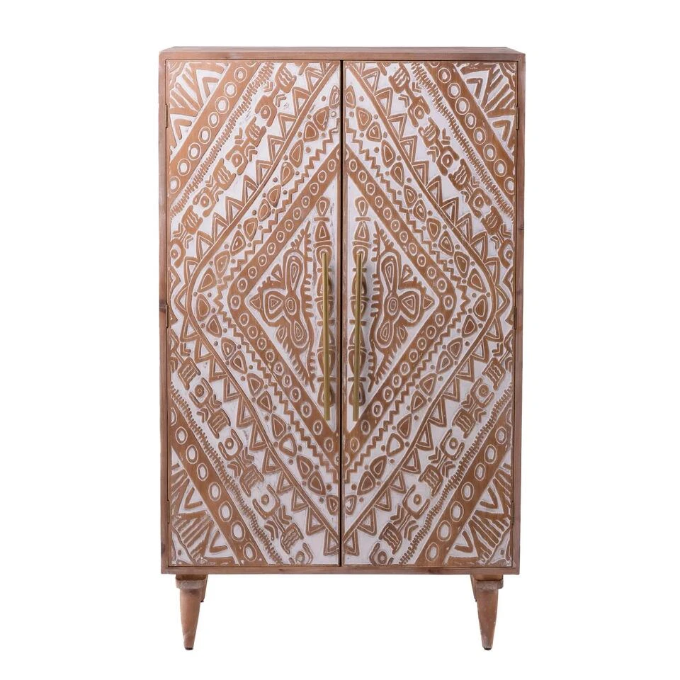 Rootsmann Opbergkast Wit - Hout Ibiza Stijl - Hout 3 Rootsmann Opbergkast Wit - Hout Ibiza Stijl - Hout