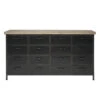 Rootsmann 16 Ladekast Zwart - Dressoir Metaal & Hout - Metaal