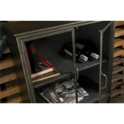 Rootsmann Buffetkast Industrieel - Lockerkast Grijs Metaal - Metaal 9 Rootsmann Buffetkast Industrieel - Lockerkast Grijs Metaal - Metaal -Woonmeubelwinkel 1000084432 0103