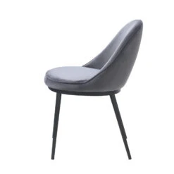 Giga Meubel Eetkamerstoel Velvet - Grijs - Zithoogte 49cm - Stoel Gain 8 Giga Meubel Eetkamerstoel Velvet - Grijs - Zithoogte 49cm - Stoel Gain -Woonmeubelwinkel 1000085124 0102