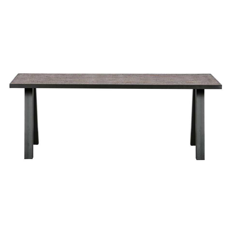 WOOOD Eettafel Met Utrecht Poot Tablo - Teak/Metaal - Natural - 220x90 4 WOOOD Eettafel Met Utrecht Poot Tablo - Teak/Metaal - Natural - 220x90 - Afbeelding 3