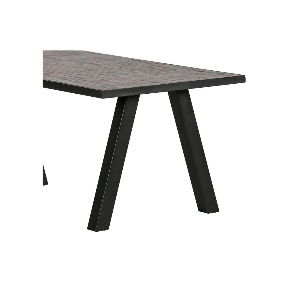 WOOOD Eettafel Met Utrecht Poot Tablo - Teak/Metaal - Natural - 220x90 5 WOOOD Eettafel Met Utrecht Poot Tablo - Teak/Metaal - Natural - 220x90 - Afbeelding 4