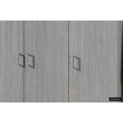 Rousseau Opbergkast Ray 120cm Met 3 Deuren En 4 Legplanken - Grijze Eik -Woonmeubelwinkel 1000087392 0103