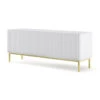 TV Meubel Ravenna B Foil MDF 58x150x42 Wit/Goud -Woonmeubelwinkel 1000088534