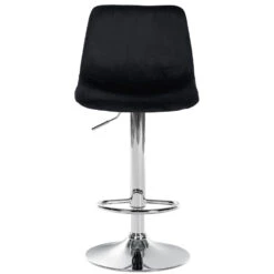 CLP Barkruk Divo Fluweel Chroom Frame Zwart 8 CLP Barkruk Divo Fluweel Chroom Frame Zwart -Woonmeubelwinkel 1000091824 0102