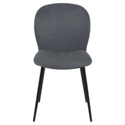 Sohome Eetkamerstoel - Set Van 2 - Kieonna - Rib - Grey -Woonmeubelwinkel 1000092039 0103