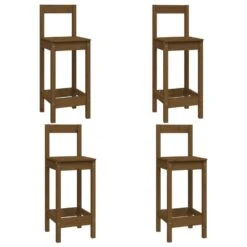 VidaXL 5-delige Barset Massief Grenenhout Honingbruin 8 VidaXL 5-delige Barset Massief Grenenhout Honingbruin -Woonmeubelwinkel 1000092791 0102