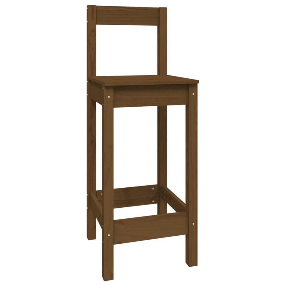 VidaXL 5-delige Barset Massief Grenenhout Honingbruin 6 VidaXL 5-delige Barset Massief Grenenhout Honingbruin - Afbeelding 4