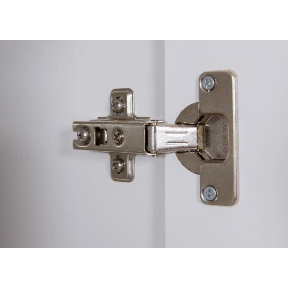 Hioshop Kledingkast Ranya - Wit. 5 Hioshop Kledingkast Ranya - Wit. - Afbeelding 3