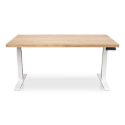 MRC Zit-sta Bureau Massief Eiken Blad 160x80 Wit Frame NEN-EN 527 8 MRC Zit-sta Bureau Massief Eiken Blad 160x80 Wit Frame NEN-EN 527 -Woonmeubelwinkel 1000094013 0102