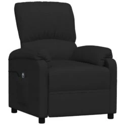 VidaXL Fauteuil Verstelbaar Elektrisch Stof Zwart