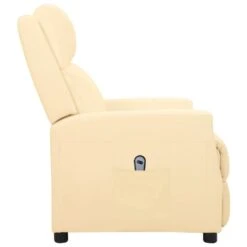 VidaXL Fauteuil Elektrisch Verstelbaar Kunstleer Crèmekleurig 8 VidaXL Fauteuil Elektrisch Verstelbaar Kunstleer Crèmekleurig -Woonmeubelwinkel 1000094068 0102