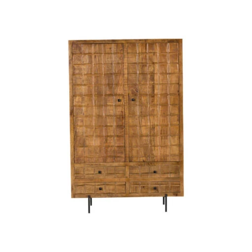Furndea Cubical Wandkast Mangohout 40x100x180 Cm