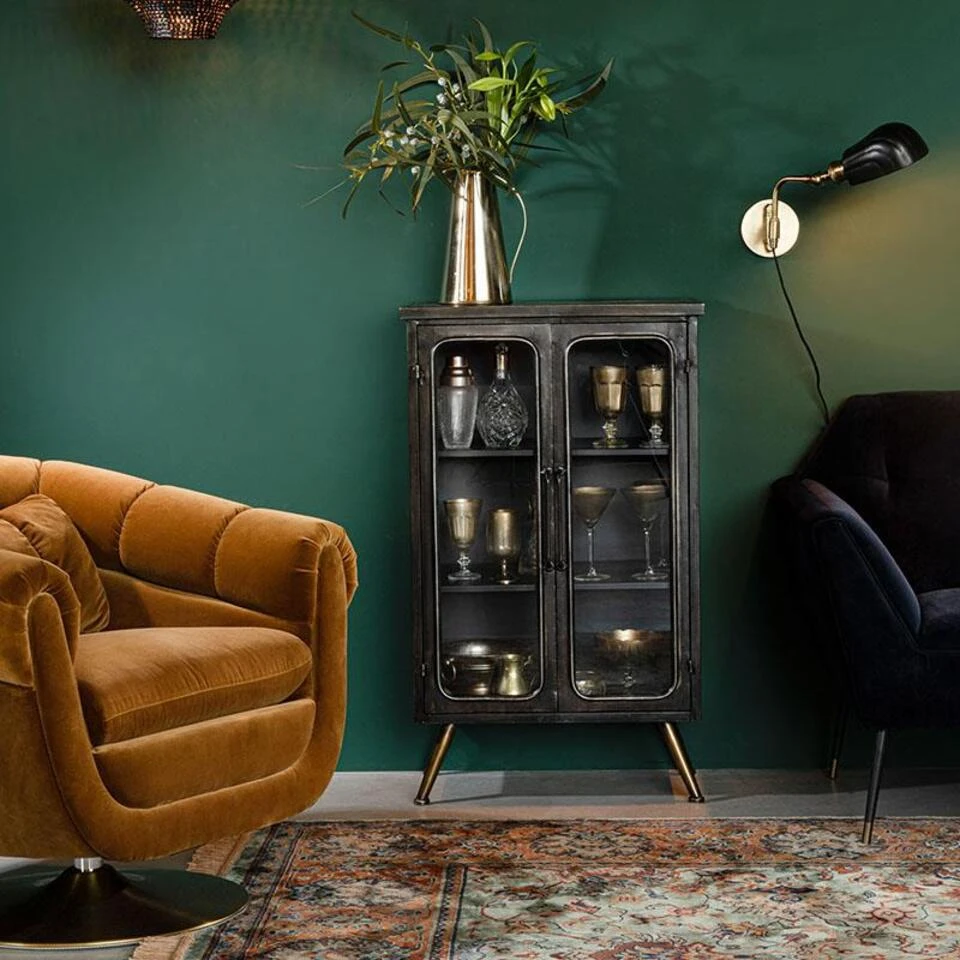 Dutchbone Vitrinekast Denza - 35x60x90 Cm 4 Dutchbone Vitrinekast Denza - 35x60x90 Cm - Afbeelding 2