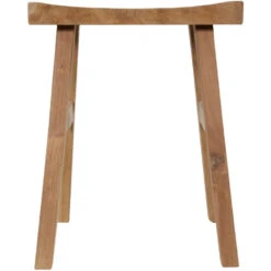 Teak Krukje 40x30x50cm - Hout - Bruin -Woonmeubelwinkel 1000094406 0102