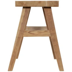 Teak Krukje 40x30x50cm - Hout - Bruin -Woonmeubelwinkel 1000094406 0104