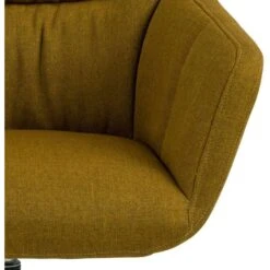 Sohome Draaifauteuil Leopold - Met Voetenbank - Geel -Woonmeubelwinkel 1000094491 0103