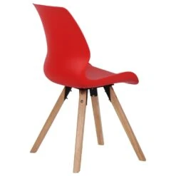CLP Set Van 2 Eetkamerstoelen Luna Kunststof Rood 8 CLP Set Van 2 Eetkamerstoelen Luna Kunststof Rood -Woonmeubelwinkel 1000095300 0102