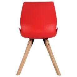 CLP Set Van 2 Eetkamerstoelen Luna Kunststof Rood 9 CLP Set Van 2 Eetkamerstoelen Luna Kunststof Rood -Woonmeubelwinkel 1000095300 0103