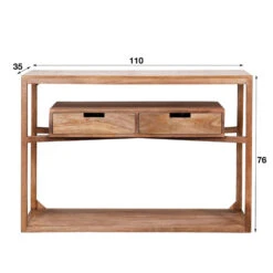 Industriële Sidetable Sabi Mangohout 2 Lades - 35x110x76 Cm - Mangohout - Bruin 8 Industriële Sidetable Sabi Mangohout 2 Lades - 35x110x76 Cm - Mangohout - Bruin -Woonmeubelwinkel 1000095798 0102