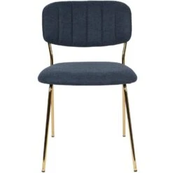 Puur Viken Eetkamerstoel - Stof - Blauw 7 Puur Viken Eetkamerstoel - Stof - Blauw -Woonmeubelwinkel 1000096134 0102