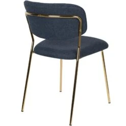 Puur Viken Eetkamerstoel - Stof - Blauw 9 Puur Viken Eetkamerstoel - Stof - Blauw -Woonmeubelwinkel 1000096134 0104