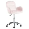 Beliani Bureaustoel PRIDDY - Roze Fluweel 2 Beliani Bureaustoel PRIDDY - Roze Fluweel -Woonmeubelwinkel 1000096182