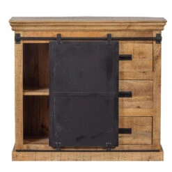 Dressoir Newark 100cm - Mangohout - Bruin - Rechthoekig -Woonmeubelwinkel 1000096828 0102