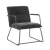 Fauteuil Hailey Zwart Chenille - Stof - Zwart 2 Fauteuil Hailey Zwart Chenille - Stof - Zwart -Woonmeubelwinkel 1000097051