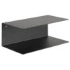 Sohome Wandplankje Myles - Met Dubbele Plank - 35cm - Metaal - Zwart -Woonmeubelwinkel 1000097186