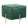 Beliani Hocker DAYTON - Groen Fluweel 1 Beliani Hocker DAYTON - Groen Fluweel -Woonmeubelwinkel 1000097769