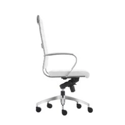 Bureaustoel Granada Wit - 100% Leder -Woonmeubelwinkel 1000097814 0102