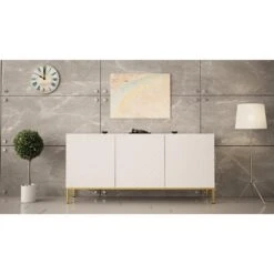 Dressoir Gala 76x160x37 Wit -Woonmeubelwinkel 1000098196 0102