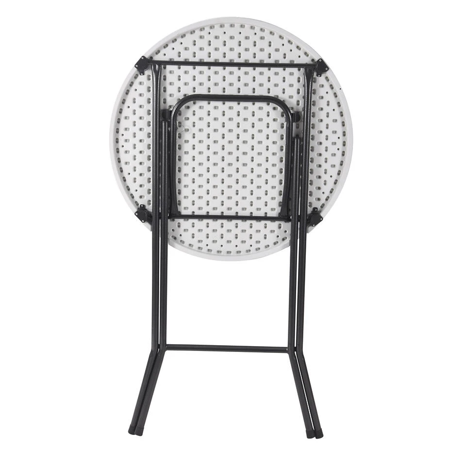 ERRO Statafel Ø80x110cm - Wit/grijs 3 ERRO Statafel Ø80x110cm - Wit/grijs - Afbeelding 2