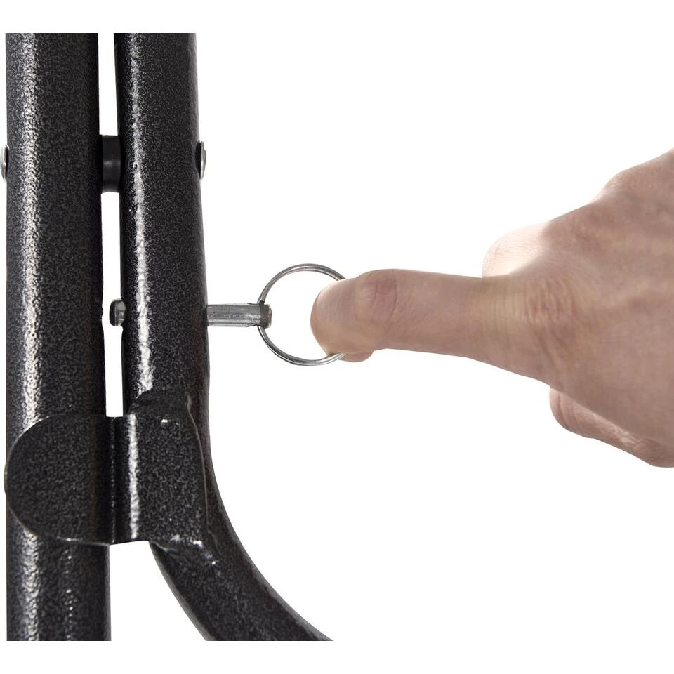 ERRO Statafel Ø80x110cm - Wit/grijs 5 ERRO Statafel Ø80x110cm - Wit/grijs - Afbeelding 4