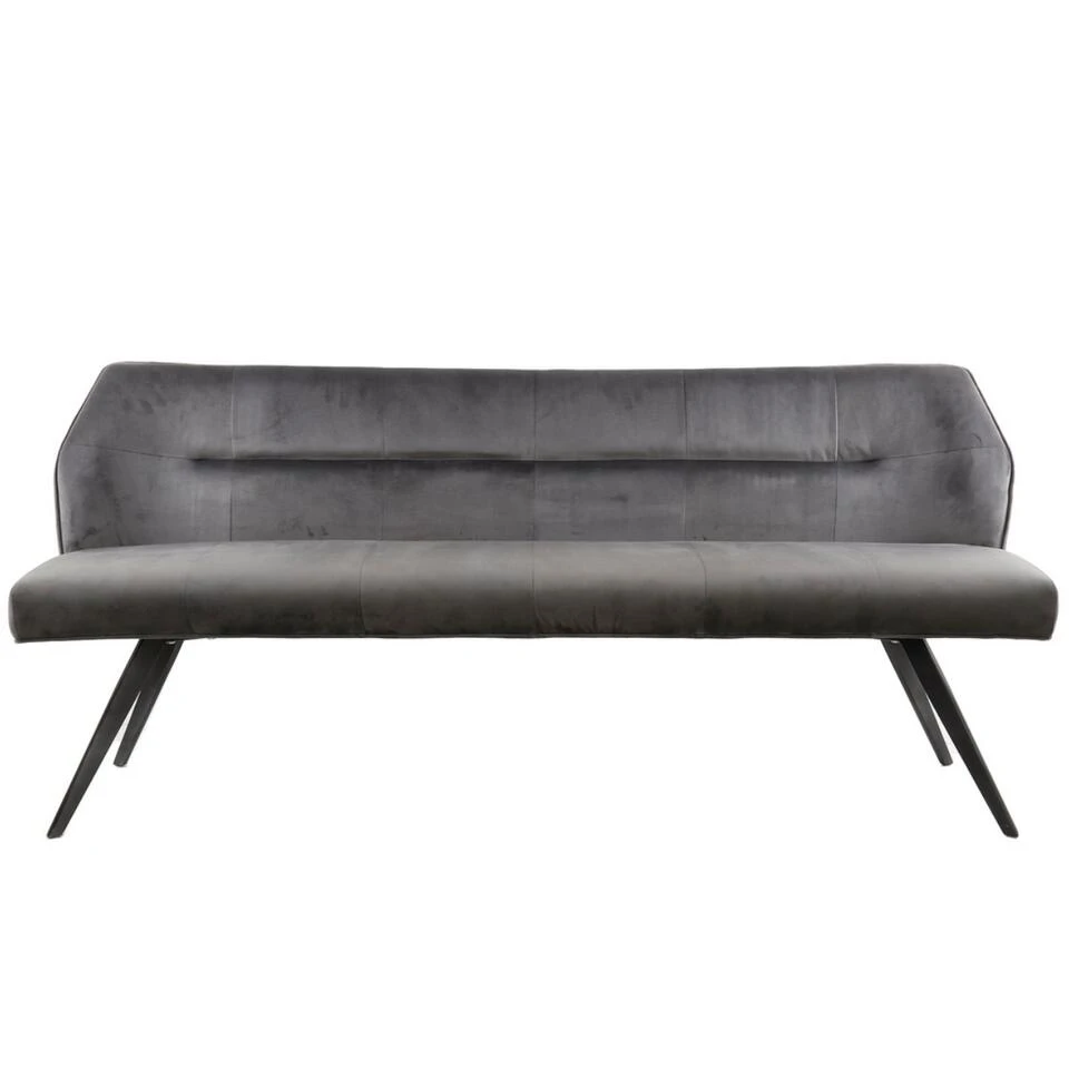 Diego Eetkamerbank Velvet - Stof - Grijs 3 Diego Eetkamerbank Velvet - Stof - Grijs