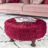 Hoyz Collection - Poef P231 Roze - 60x60X45 -Woonmeubelwinkel 1000100103