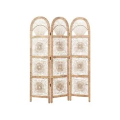 Beliani Kamerscherm POMEZIA - Natuurlijk Rotan