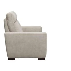 Bank James 2-zits - Lederlook - Zilvergrijs -Woonmeubelwinkel 10100936 8000